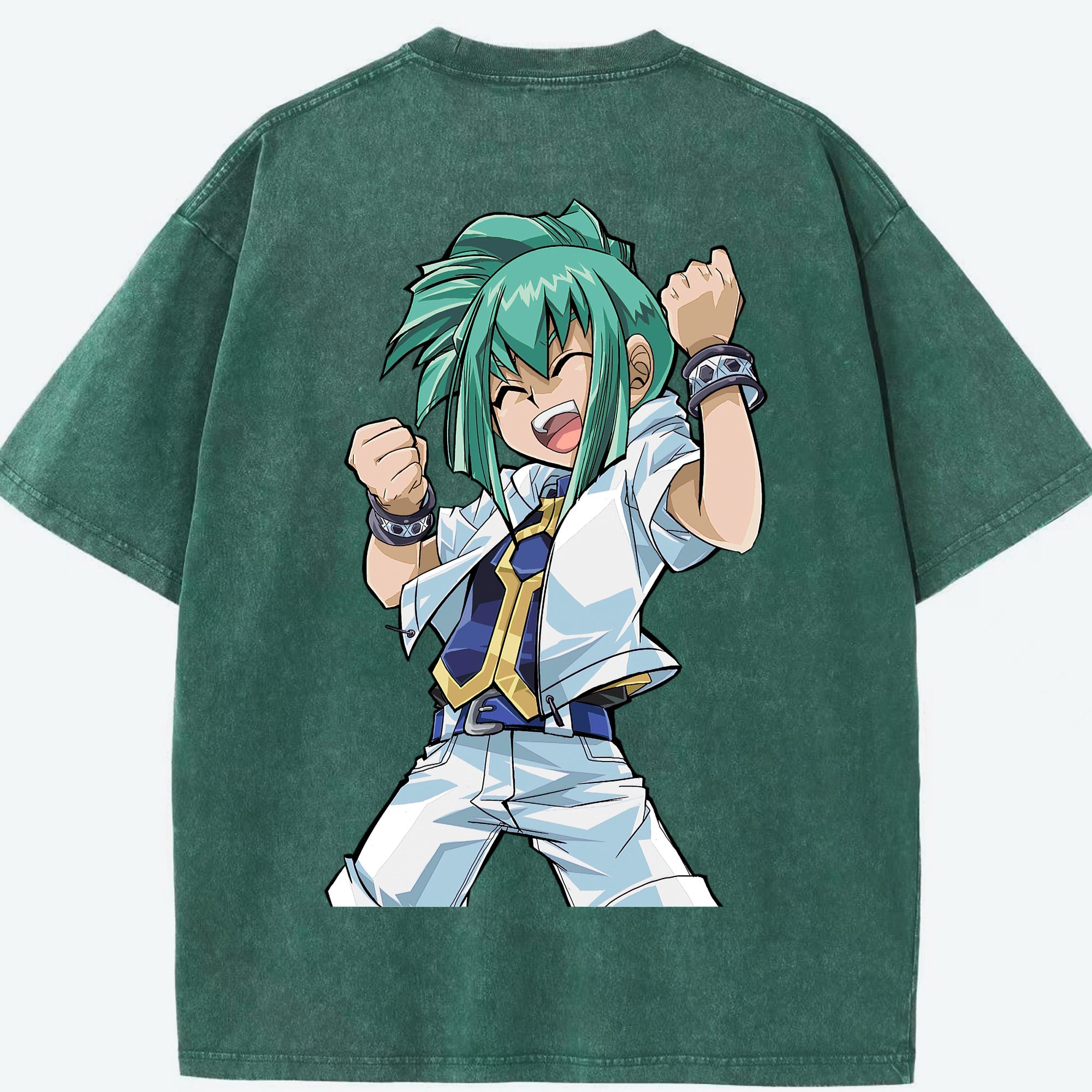 （画像用） 遊☆戯☆王 Yu-Gi-Oh! 綿100% ヴィンテージ風 半袖Tシャツ（背面プリント）